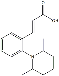 3-[2-(2,6-dimethylpiperidin-1-yl)phenyl]prop-2-enoic acid Struktur