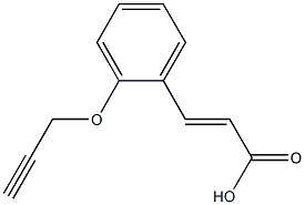 3-[2-(prop-2-yn-1-yloxy)phenyl]prop-2-enoic acid Struktur