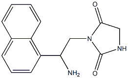 3-[2-amino-2-(1-naphthyl)ethyl]imidazolidine-2,4-dione Struktur