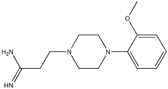 3-[4-(2-methoxyphenyl)piperazin-1-yl]propanimidamide Struktur