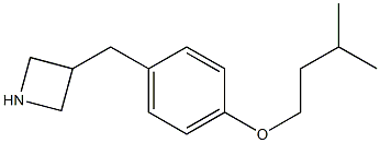 3-[4-(3-methylbutoxy)benzyl]azetidine Struktur