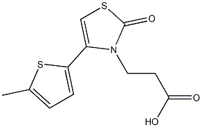 3-[4-(5-methylthien-2-yl)-2-oxo-1,3-thiazol-3(2H)-yl]propanoic acid Struktur