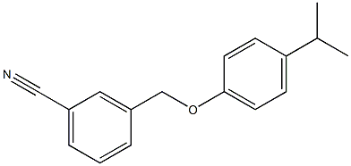 3-[4-(propan-2-yl)phenoxymethyl]benzonitrile Struktur