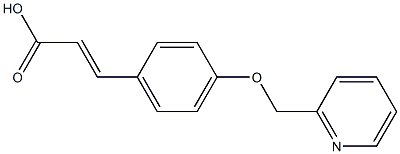 3-[4-(pyridin-2-ylmethoxy)phenyl]prop-2-enoic acid Struktur