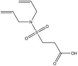 3-[bis(prop-2-en-1-yl)sulfamoyl]propanoic acid Struktur