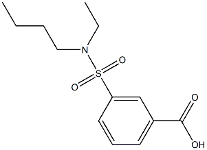 3-[butyl(ethyl)sulfamoyl]benzoic acid Struktur