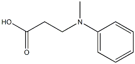 3-[methyl(phenyl)amino]propanoic acid Struktur