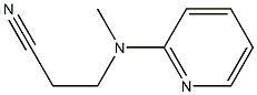 3-[methyl(pyridin-2-yl)amino]propanenitrile Struktur