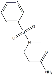 3-[methyl(pyridine-3-)sulfonamido]propanethioamide Struktur