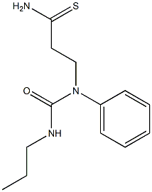 3-[phenyl(propylcarbamoyl)amino]propanethioamide Struktur