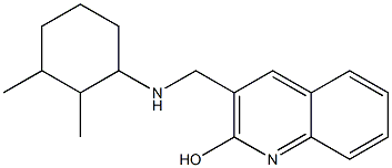 3-{[(2,3-dimethylcyclohexyl)amino]methyl}quinolin-2-ol Struktur