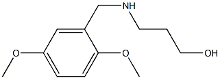 3-{[(2,5-dimethoxyphenyl)methyl]amino}propan-1-ol Struktur