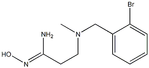 3-{[(2-bromophenyl)methyl](methyl)amino}-N'-hydroxypropanimidamide Struktur