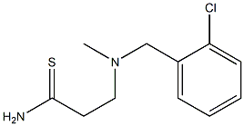 3-{[(2-chlorophenyl)methyl](methyl)amino}propanethioamide Struktur