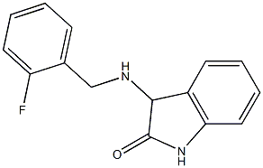 3-{[(2-fluorophenyl)methyl]amino}-2,3-dihydro-1H-indol-2-one Struktur