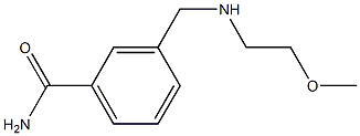 3-{[(2-methoxyethyl)amino]methyl}benzamide Struktur