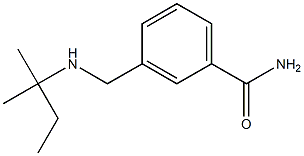 3-{[(2-methylbutan-2-yl)amino]methyl}benzamide Struktur