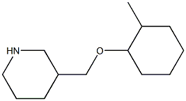 3-{[(2-methylcyclohexyl)oxy]methyl}piperidine Struktur