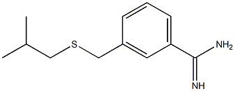 3-{[(2-methylpropyl)sulfanyl]methyl}benzene-1-carboximidamide Struktur