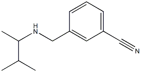 3-{[(3-methylbutan-2-yl)amino]methyl}benzonitrile Struktur