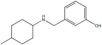 3-{[(4-methylcyclohexyl)amino]methyl}phenol Struktur