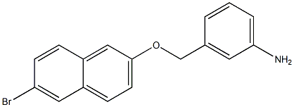 3-{[(6-bromonaphthalen-2-yl)oxy]methyl}aniline Struktur