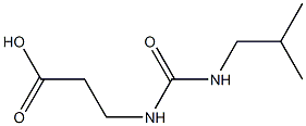 3-{[(isobutylamino)carbonyl]amino}propanoic acid Struktur