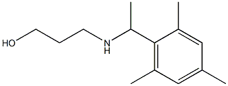 3-{[1-(2,4,6-trimethylphenyl)ethyl]amino}propan-1-ol Struktur