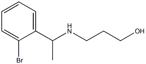 3-{[1-(2-bromophenyl)ethyl]amino}propan-1-ol Struktur