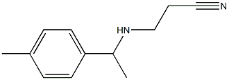 3-{[1-(4-methylphenyl)ethyl]amino}propanenitrile Struktur