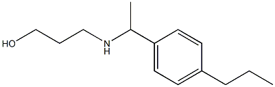 3-{[1-(4-propylphenyl)ethyl]amino}propan-1-ol Struktur