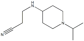 3-{[1-(propan-2-yl)piperidin-4-yl]amino}propanenitrile Struktur