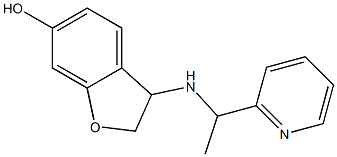 3-{[1-(pyridin-2-yl)ethyl]amino}-2,3-dihydro-1-benzofuran-6-ol Struktur