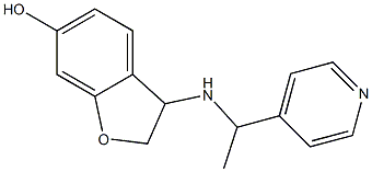 3-{[1-(pyridin-4-yl)ethyl]amino}-2,3-dihydro-1-benzofuran-6-ol Struktur