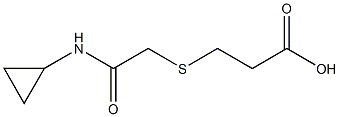 3-{[2-(cyclopropylamino)-2-oxoethyl]thio}propanoic acid Struktur