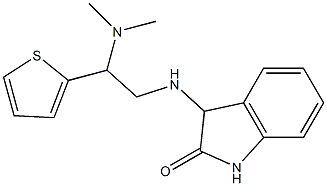 3-{[2-(dimethylamino)-2-(thiophen-2-yl)ethyl]amino}-2,3-dihydro-1H-indol-2-one Struktur