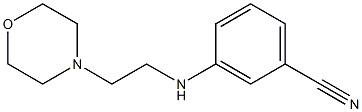 3-{[2-(morpholin-4-yl)ethyl]amino}benzonitrile Struktur