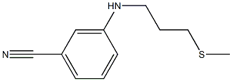 3-{[3-(methylsulfanyl)propyl]amino}benzonitrile Struktur