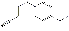 3-{[4-(propan-2-yl)phenyl]sulfanyl}propanenitrile Struktur