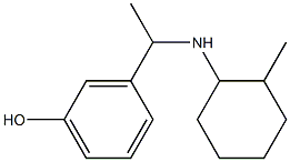 3-{1-[(2-methylcyclohexyl)amino]ethyl}phenol Struktur