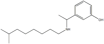 3-{1-[(7-methyloctyl)amino]ethyl}phenol Struktur