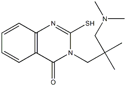 3-{2-[(dimethylamino)methyl]-2-methylpropyl}-2-sulfanyl-3,4-dihydroquinazolin-4-one Struktur