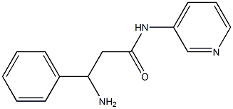 3-amino-3-phenyl-N-pyridin-3-ylpropanamide Struktur