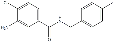 3-amino-4-chloro-N-(4-methylbenzyl)benzamide Struktur