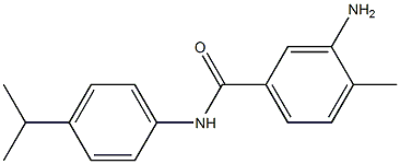 3-amino-4-methyl-N-[4-(propan-2-yl)phenyl]benzamide Struktur