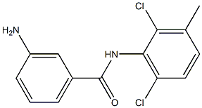 3-amino-N-(2,6-dichloro-3-methylphenyl)benzamide Struktur