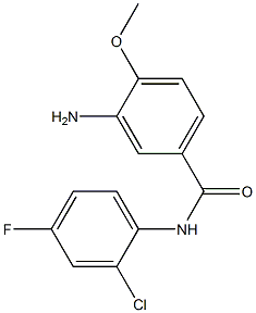 3-amino-N-(2-chloro-4-fluorophenyl)-4-methoxybenzamide Struktur