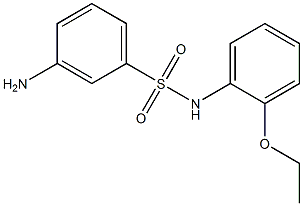 3-amino-N-(2-ethoxyphenyl)benzene-1-sulfonamide Struktur