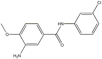 3-amino-N-(3-chlorophenyl)-4-methoxybenzamide Struktur