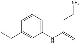 3-amino-N-(3-ethylphenyl)propanamide Struktur